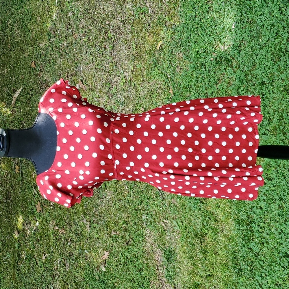 Vintage 310 clothing Co. Red with white polka-dot summer dress.